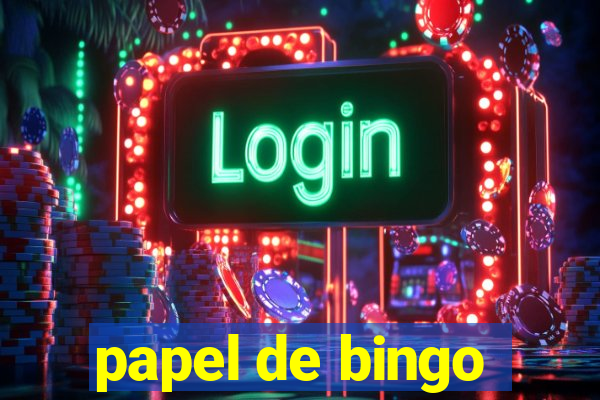 papel de bingo